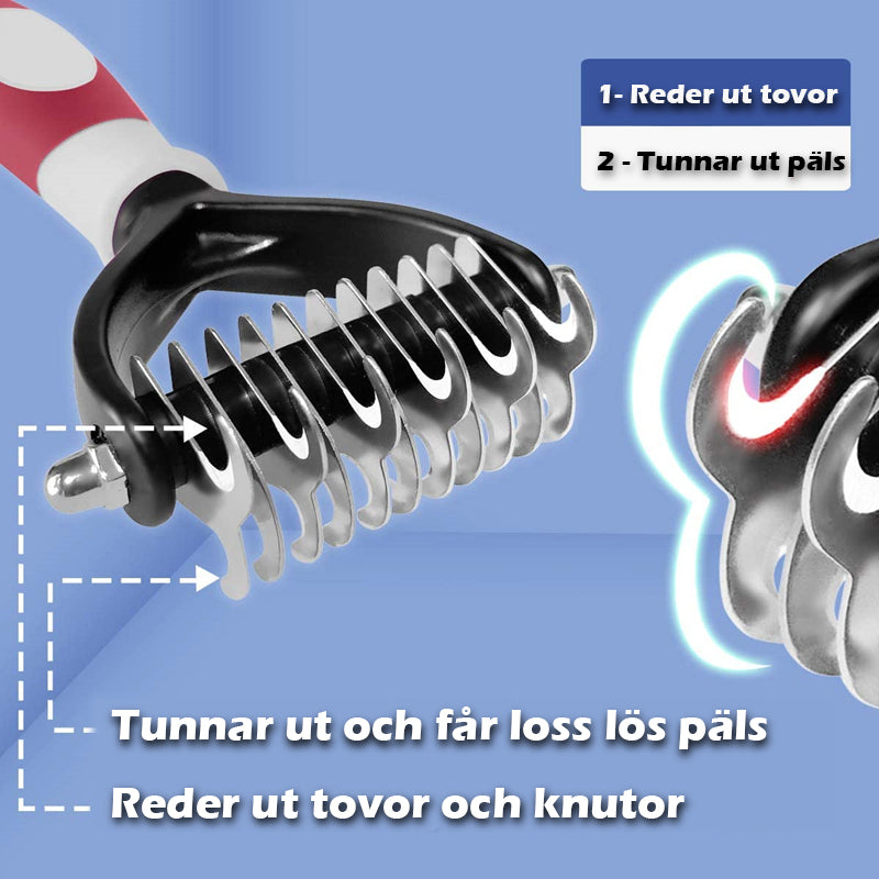 Pälskam och tovutredare för hund och katt